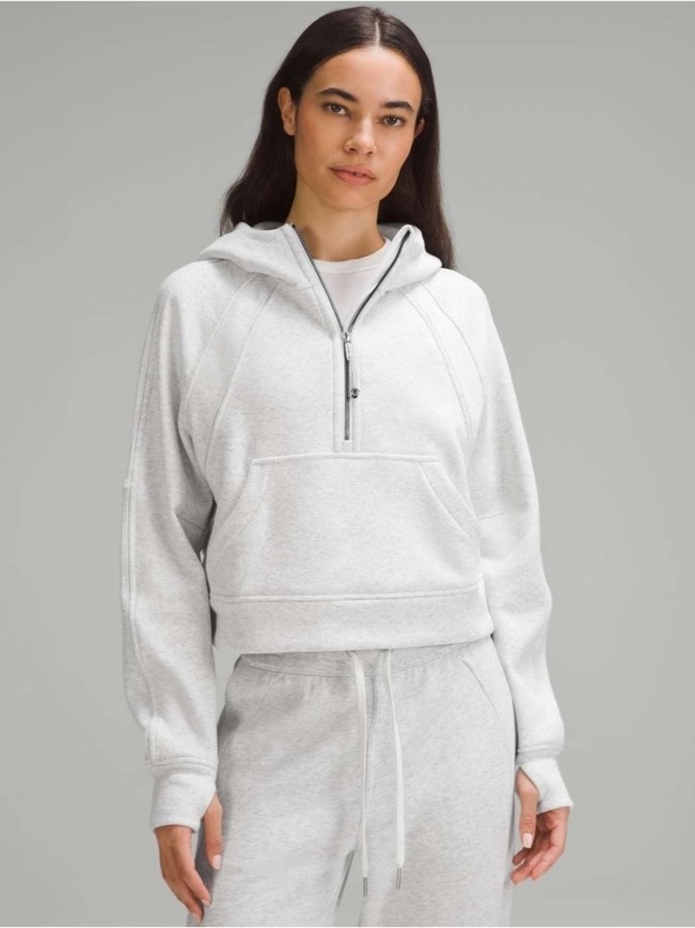 Lululemon Scuba Oversized Half-Zip Hoodie *Plush
Heathered Alpine White M/L